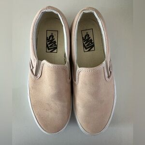 Like New Vans Classic Rose Suede Slip-On Sneaker